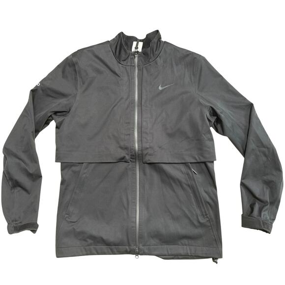 Nike storm fit jacket black da288-010 elmwood logo embroidered size M mens - Picture 1 of 8